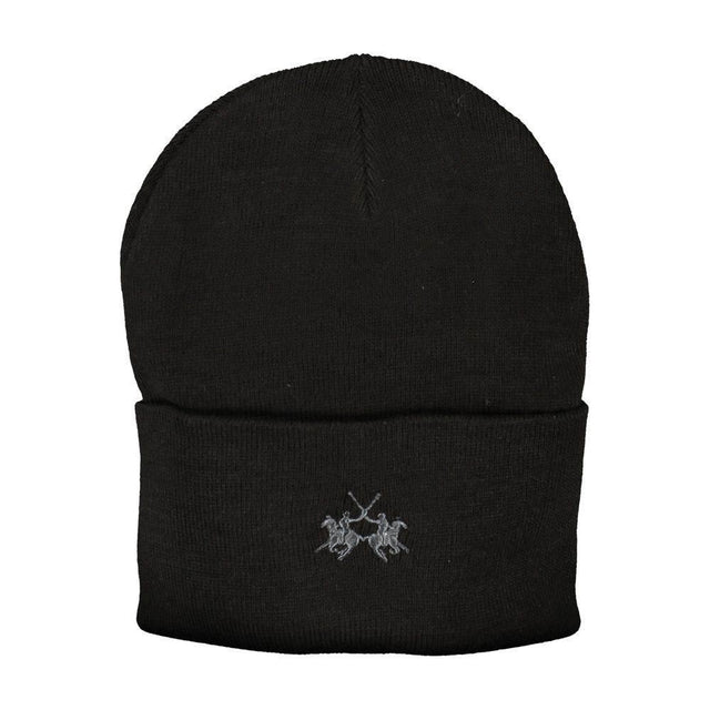 La Martina Black Polyester Hats & Cap - Hilstor