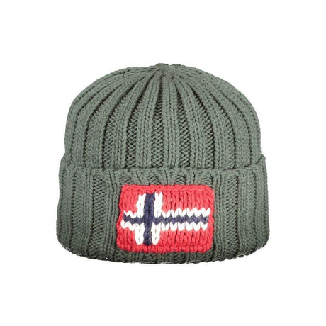 Napapijri Green Acrylic Men Cap - Hilstor