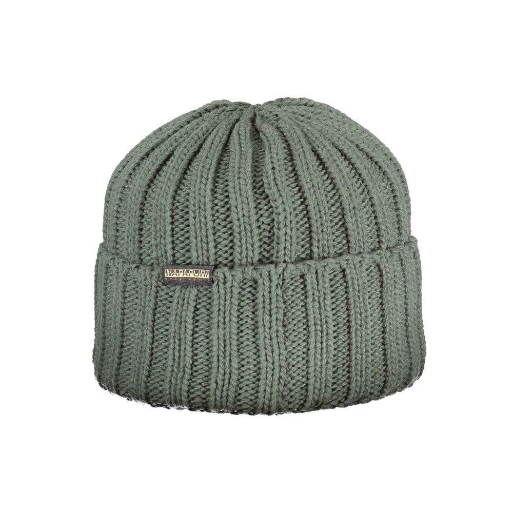 Napapijri Green Acrylic Men Cap - Hilstor