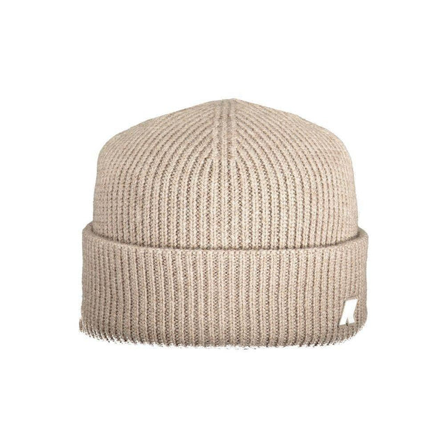 K-WAY Beige Wool Men Cap - Hilstor