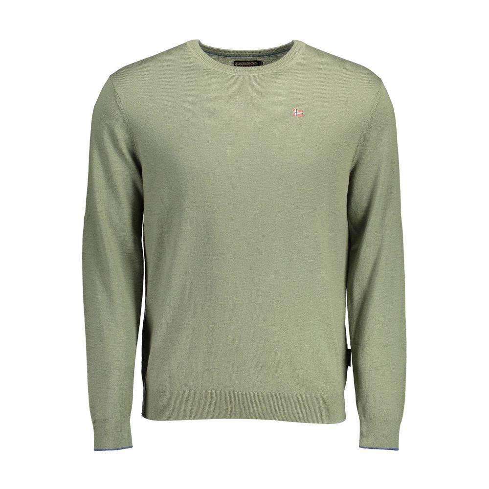 Napapijri Green Wool Men Sweater - Hilstor