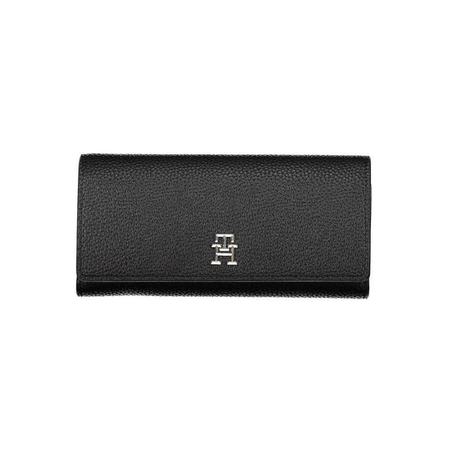 Tommy Hilfiger Black Polyethylene Women Wallet - Hilstor