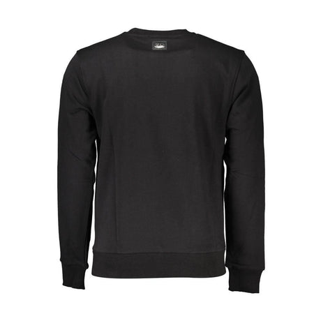 Cavalli Class Black Cotton Men Sweater - Hilstor