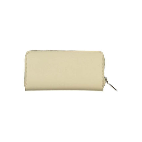 Calvin Klein Elegant Beige Zip Wallet with RFID Blocking - Hilstor