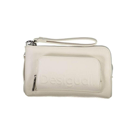 Desigual White Polyethylene Handbag - Hilstor