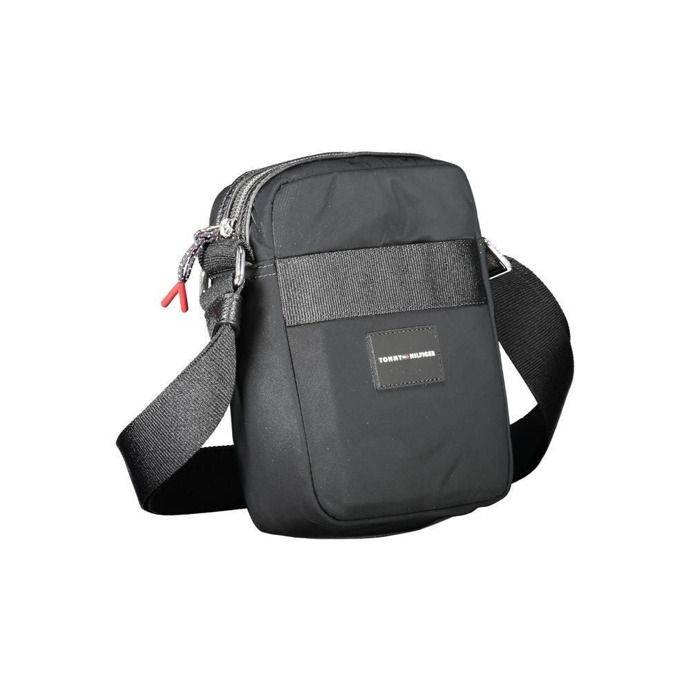 Tommy Hilfiger Black Polyester Shoulder Bag - Hilstor