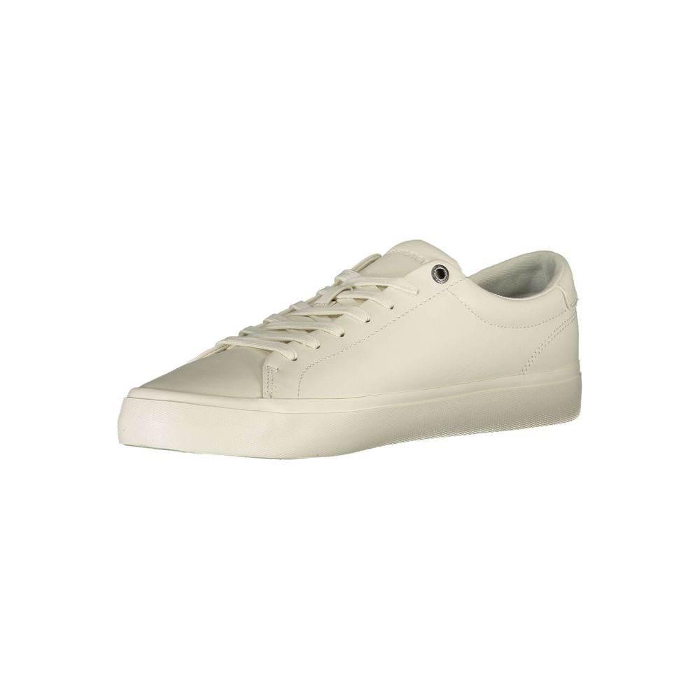 Tommy Hilfiger White Leather Men Sneaker - Hilstor