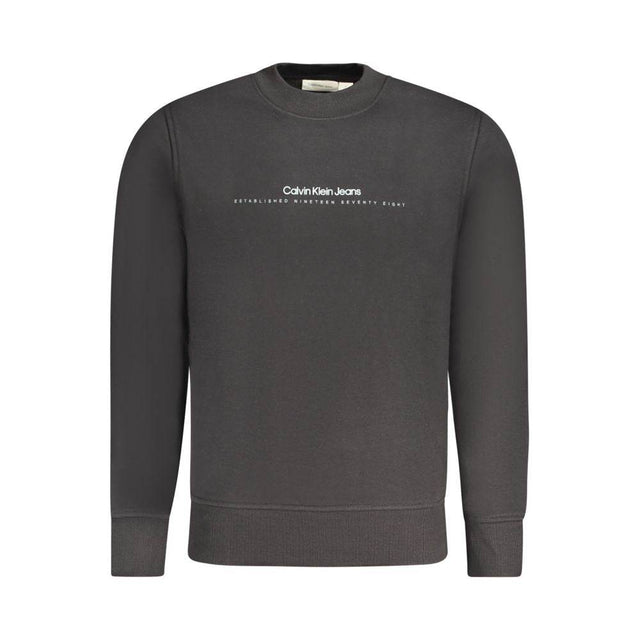 Calvin Klein Black Cotton Men Sweater - Hilstor