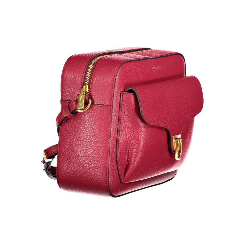 Coccinelle Red Leather Handbag - Hilstor