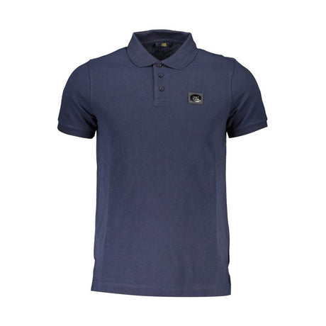 Cavalli Class Blue Cotton Men Polo Shirt - Hilstor