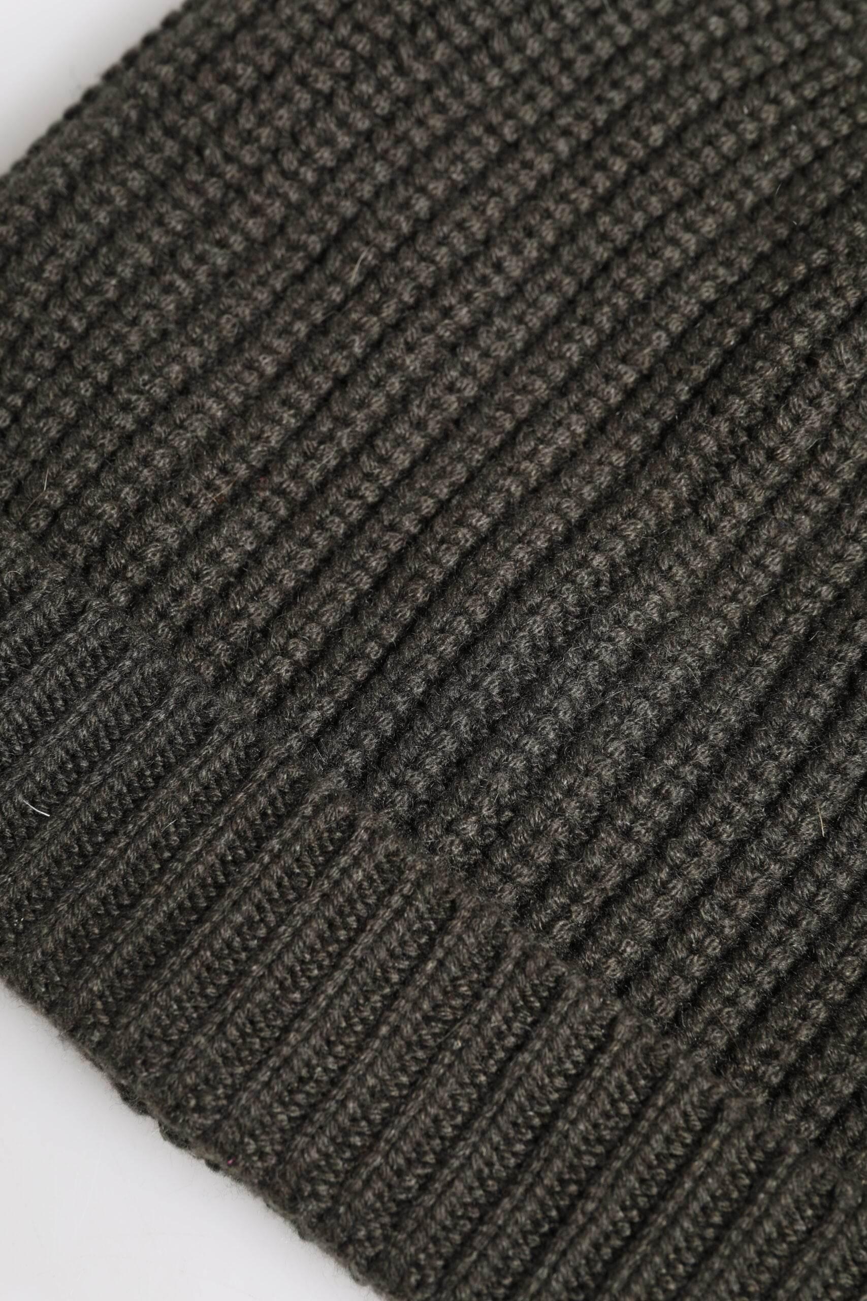 Dolce & Gabbana Dark Gray Cashmere Knit Winter Beanie Hat - Hilstor