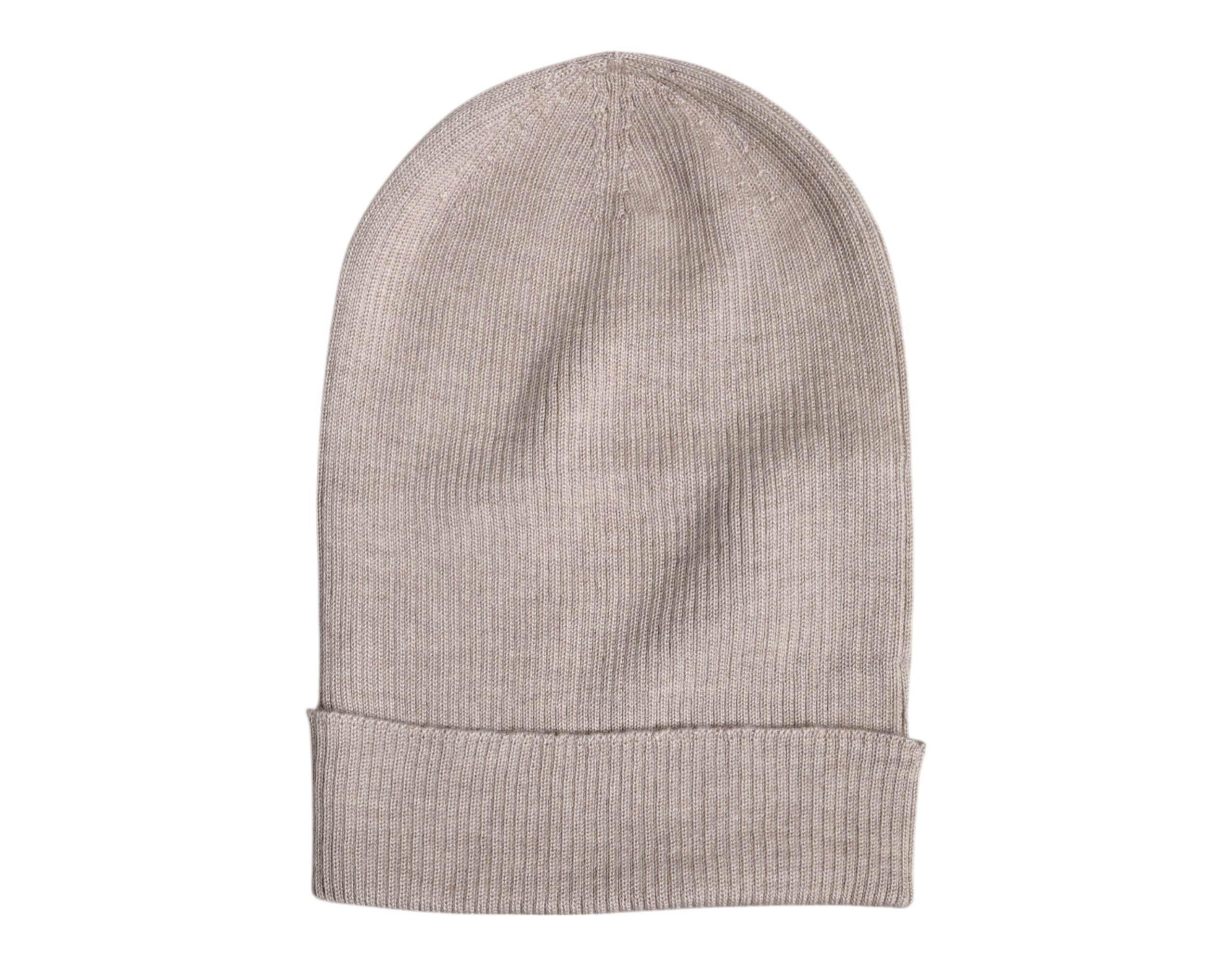 Dolce & Gabbana Beige Cashmere Knitted Winter Beanie Hat - Hilstor