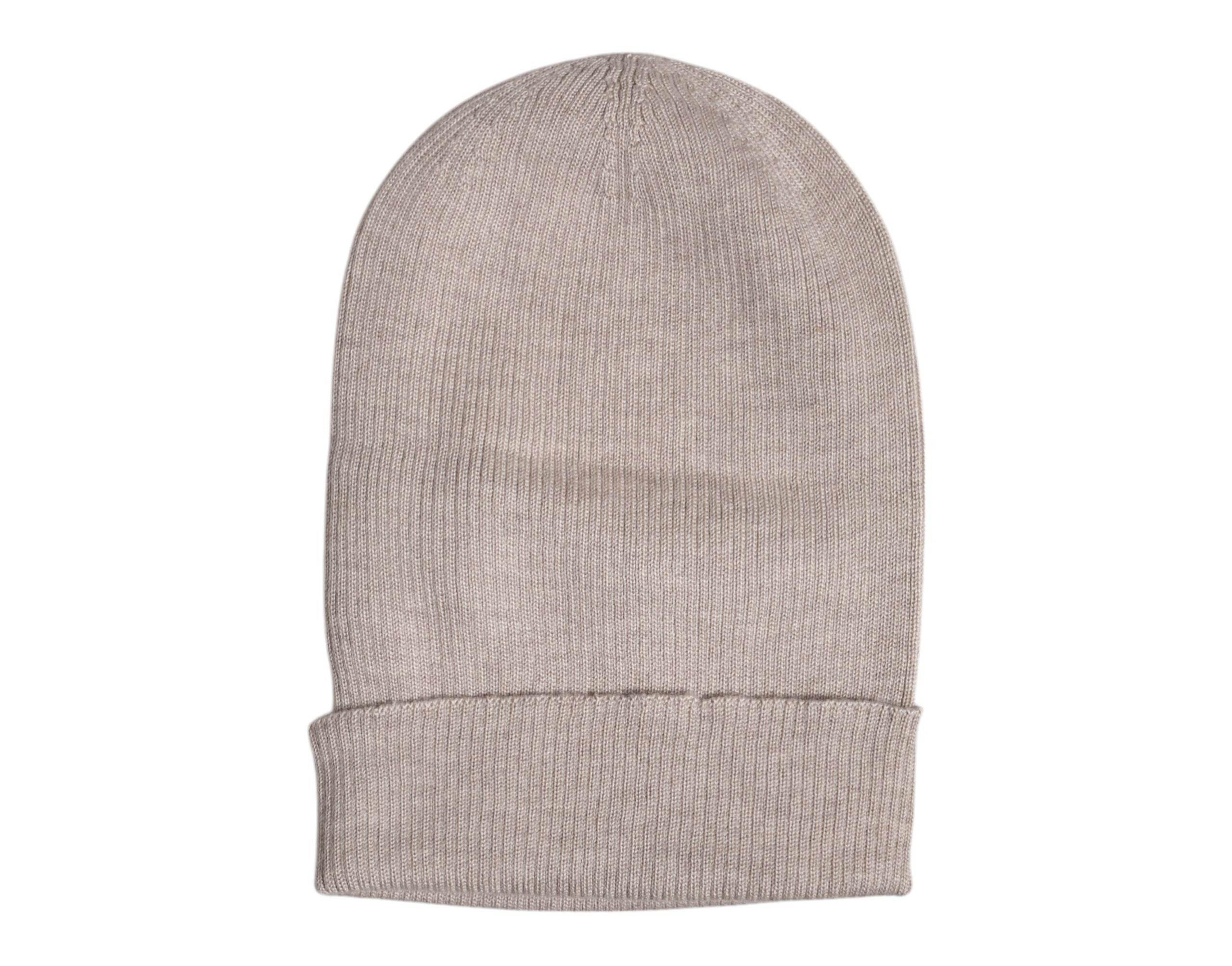 Dolce & Gabbana Beige Cashmere Knitted Winter Beanie Hat - Hilstor