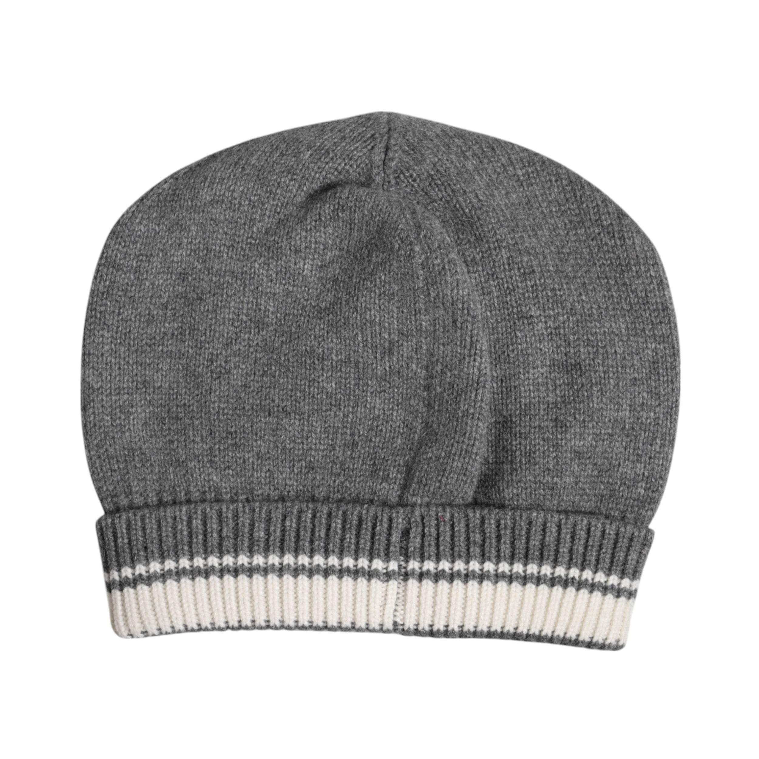 Dolce & Gabbana Gray Cashmere Knitted Winter Beanie Hat - Hilstor