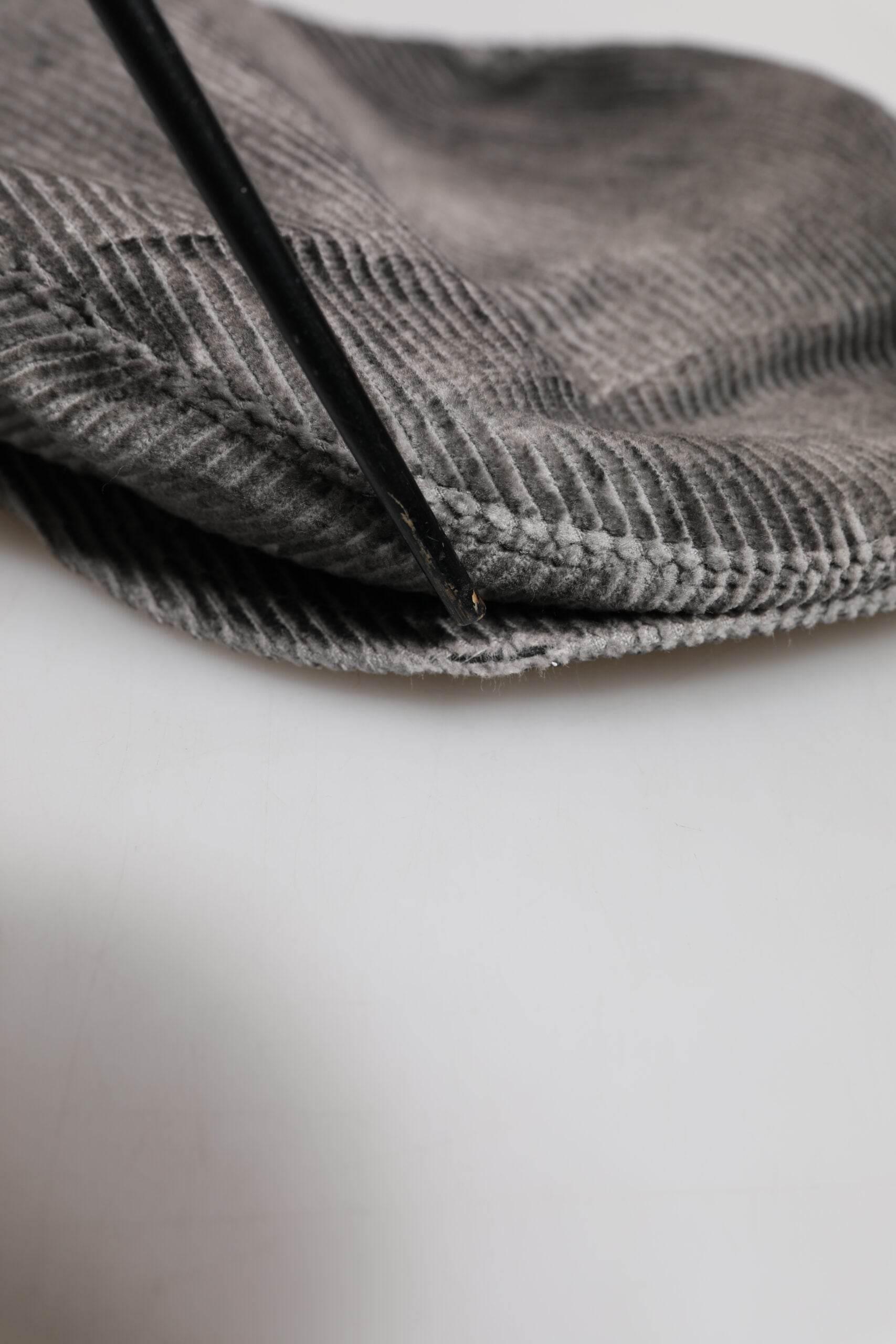 Dolce & Gabbana Gray Cotton Newsboy Capello Cabbie Hat - Hilstor