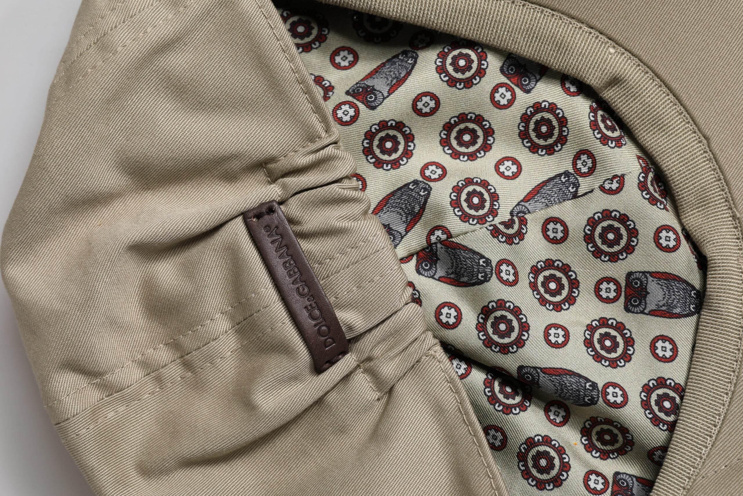 Dolce & Gabbana Beige Cotton Newsboy Capello Cabbie Hat - Hilstor