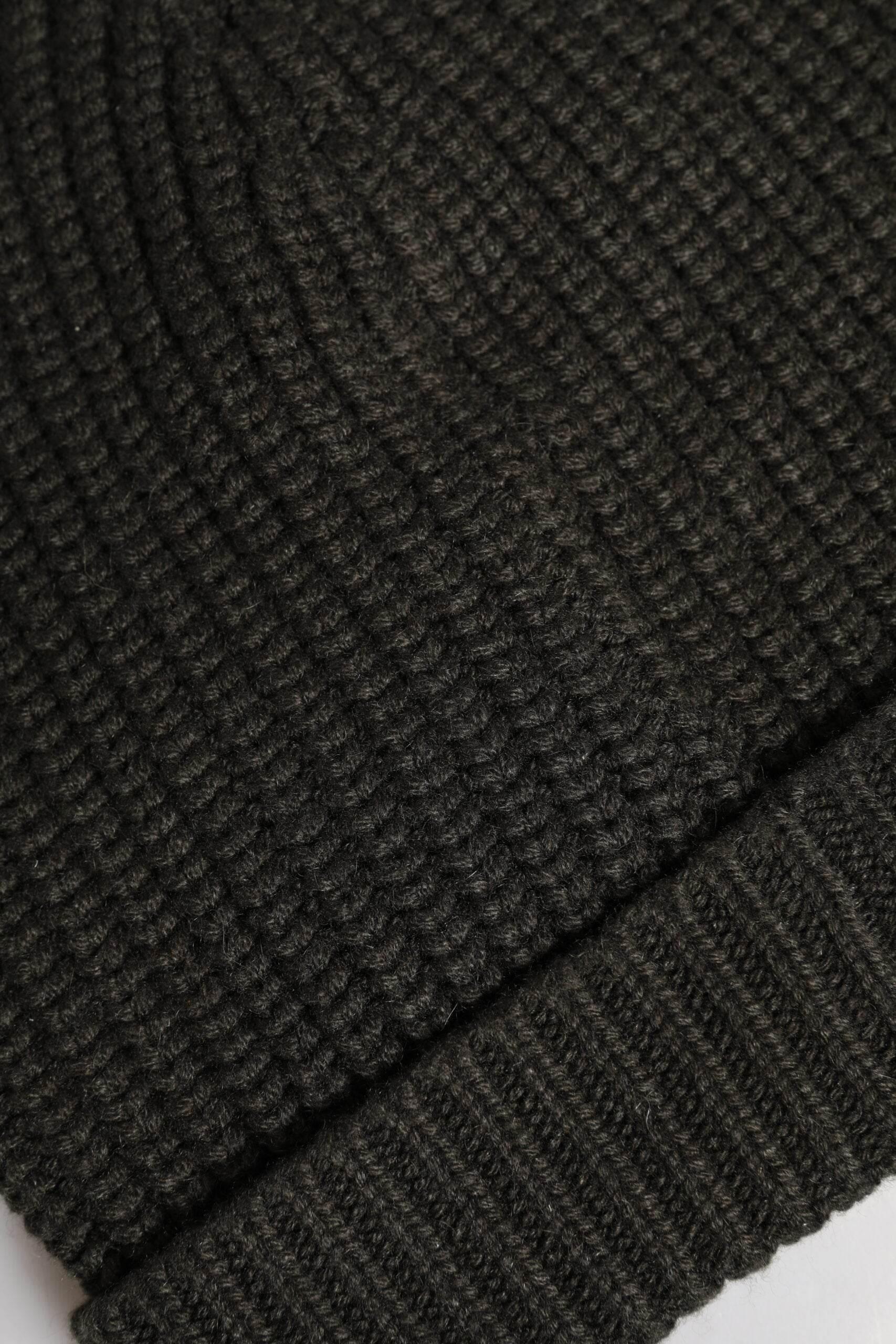 Dolce & Gabbana Dark Gray Cashmere Knit Winter Beanie Hat