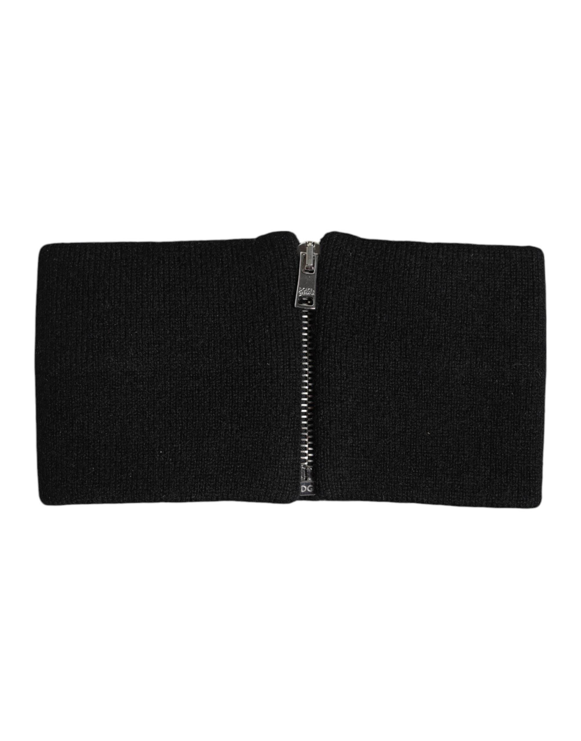 Dolce & Gabbana Black White Knitted Headband Hat - Hilstor