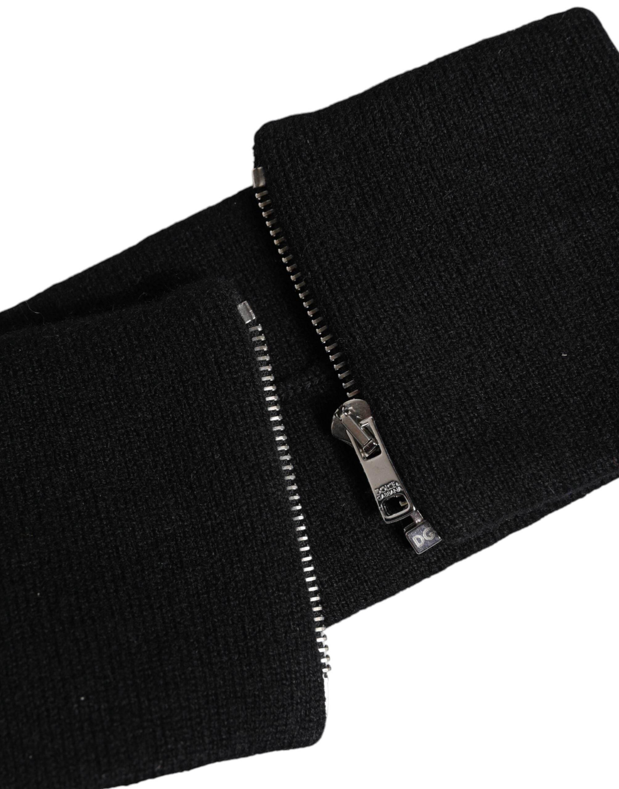 Dolce & Gabbana Black White Knitted Headband Hat - Hilstor