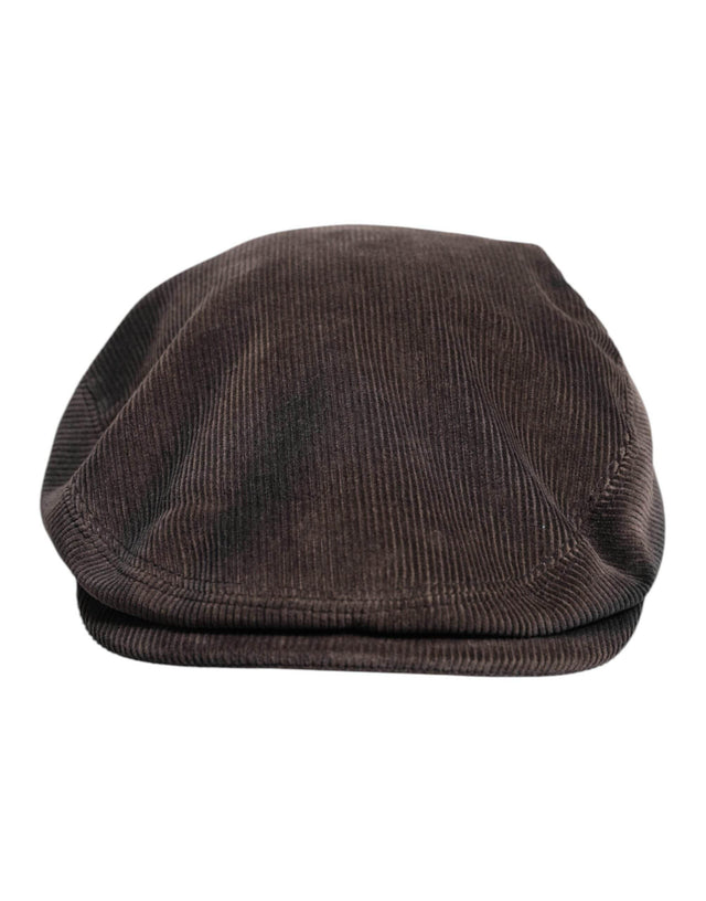 Dolce & Gabbana Brown Cotton Newsboy Capello Cabbie Hat - Hilstor