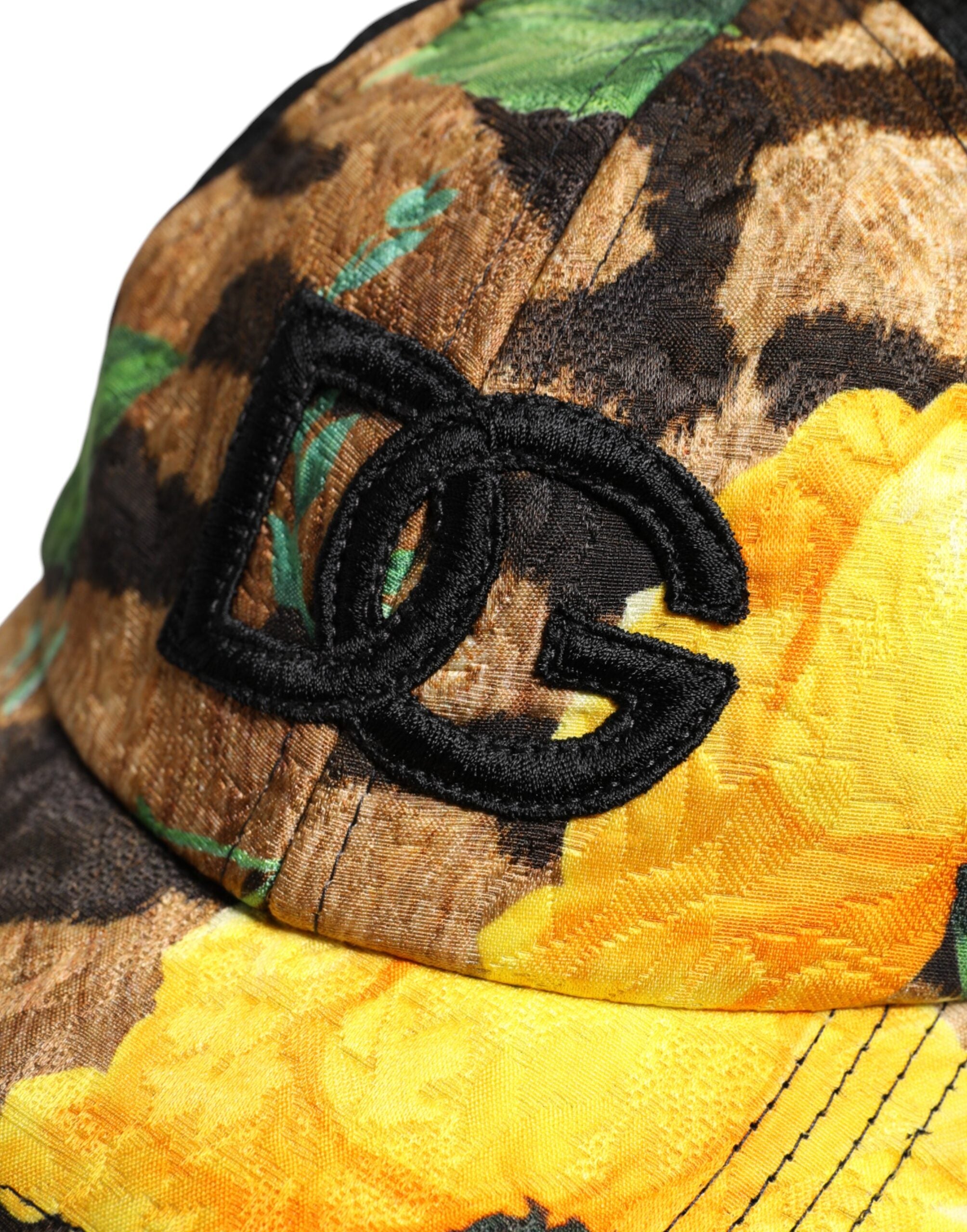 Dolce &amp; Gabbana Flerfärgad DG-logotyp med 6 paneler i basebollkeps