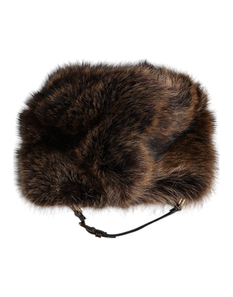 Dolce &amp; Gabbana Brun Pels Dame Bøllehat
