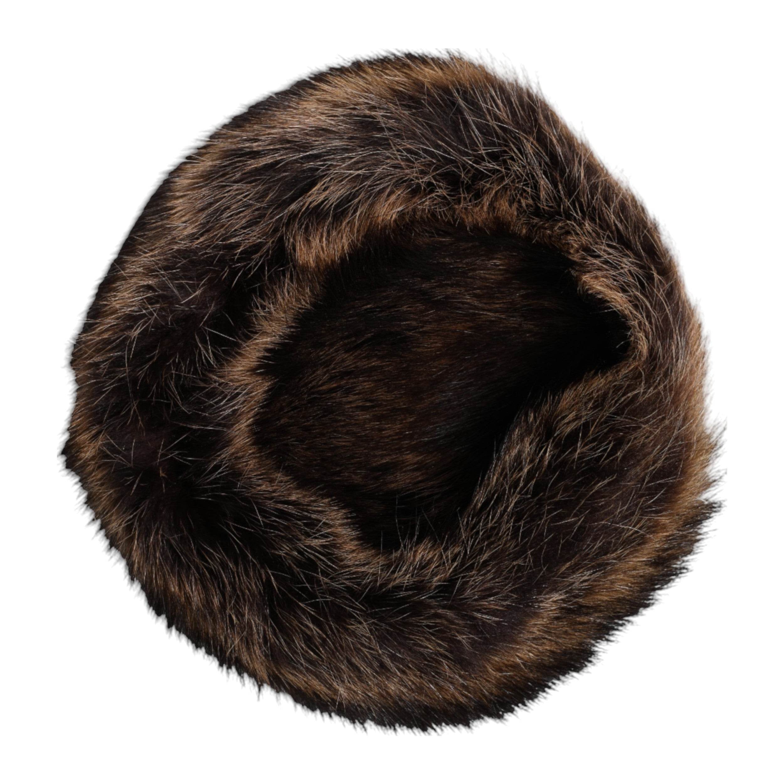 Dolce & Gabbana Brown Fur Women Bucket Hat - Hilstor