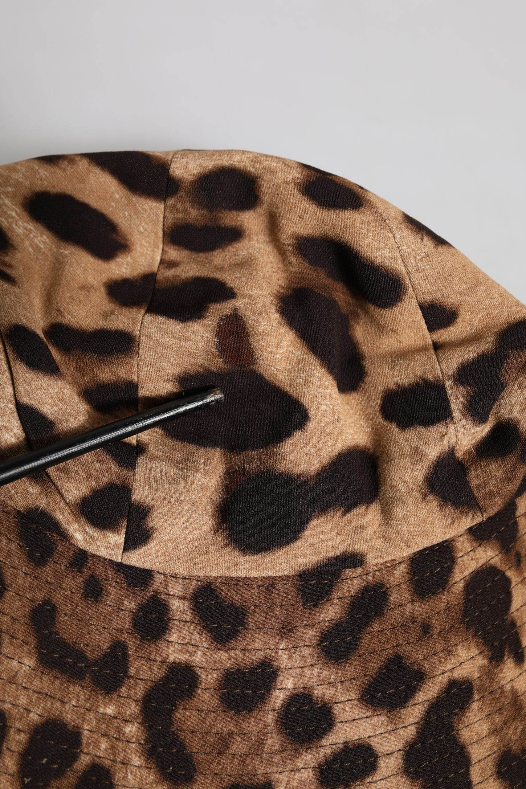 Dolce & Gabbana Brown Leopard Viscose Women Bucket Hat - Hilstor