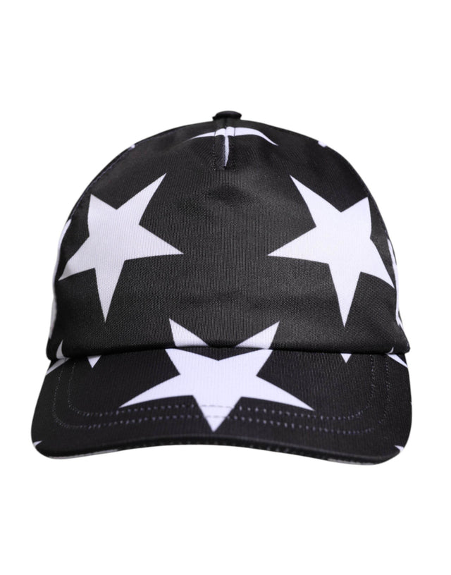 Dolce & Gabbana Black Star Print Polyester Baseball Cap - Hilstor