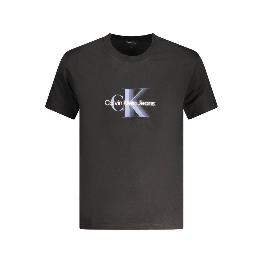 Calvin Klein Black Cotton Men TShirt - Hilstor