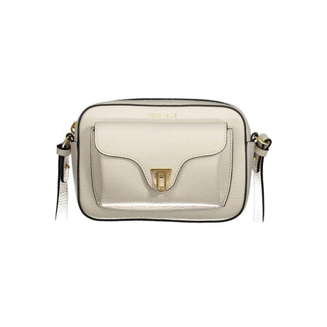 Coccinelle White Leather Handbag - Hilstor