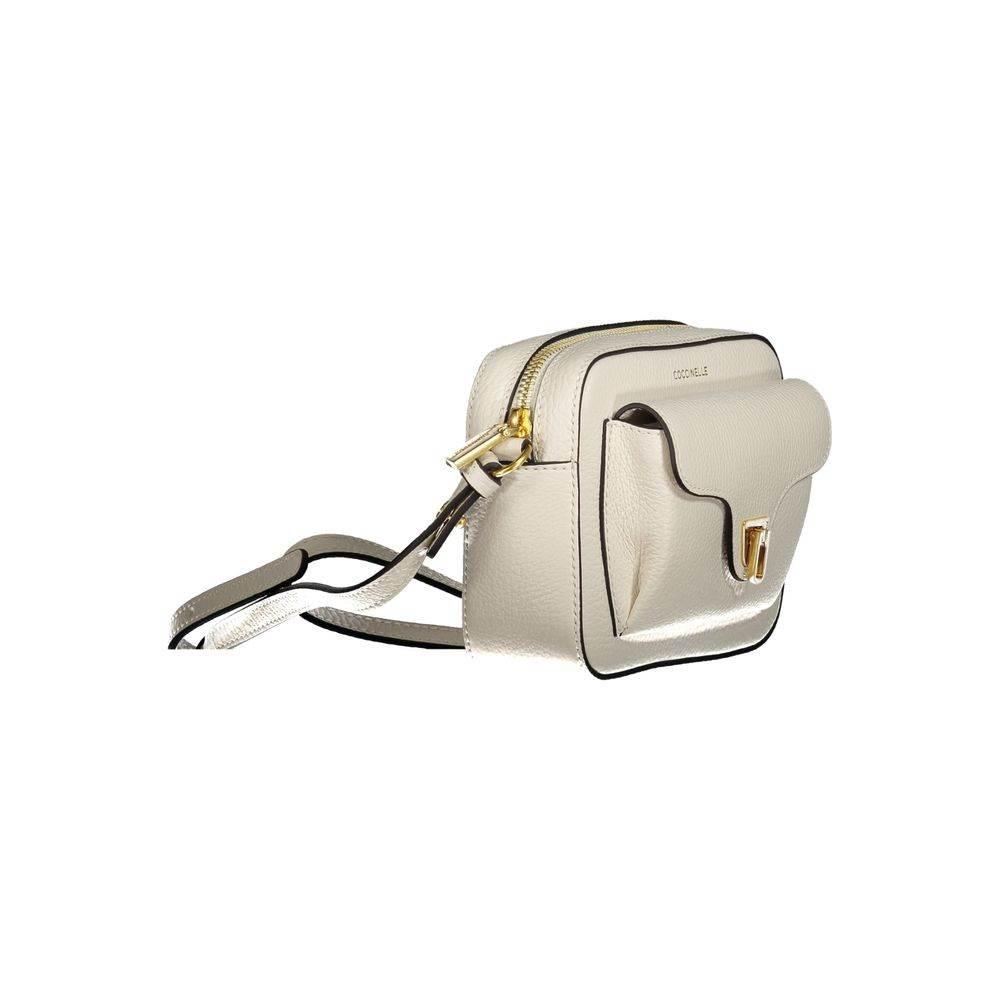 Coccinelle White Leather Handbag - Hilstor