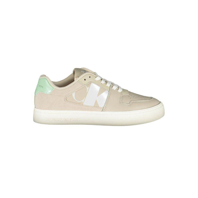 Calvin Klein Beige Polyester Sneaker - Hilstor