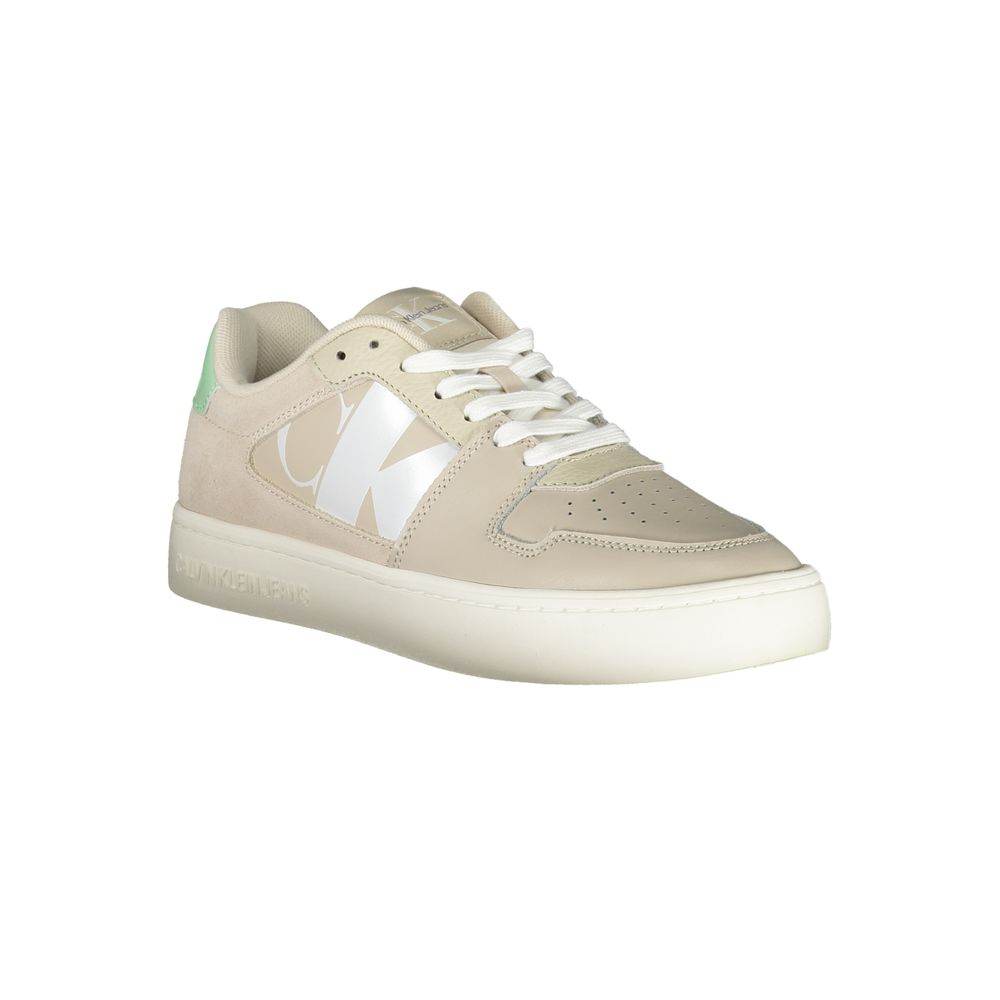 Calvin Klein Beige Polyester Sneaker - Hilstor