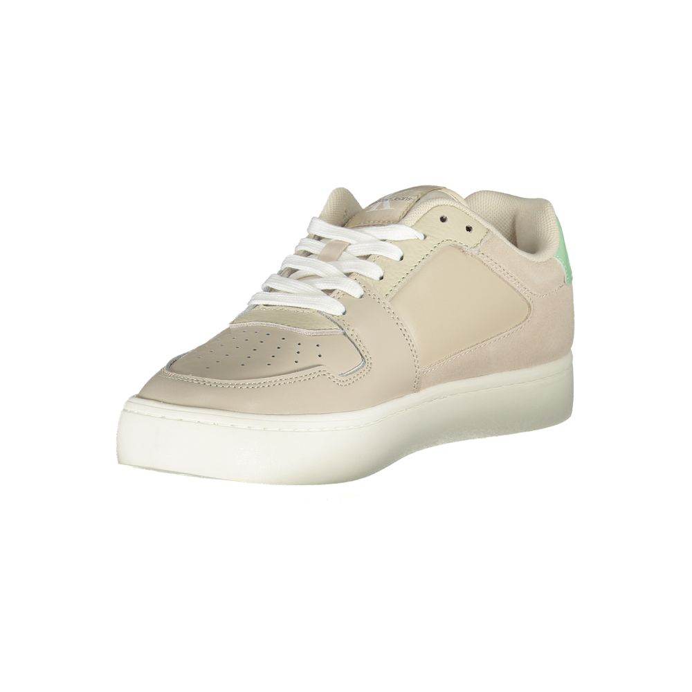 Calvin Klein Beige Polyester Sneaker - Hilstor