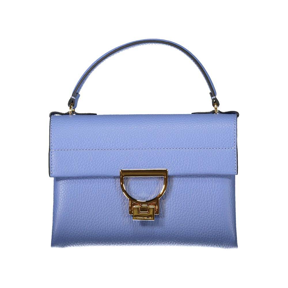 Coccinelle Light Blue Leather Women Handbag - Hilstor