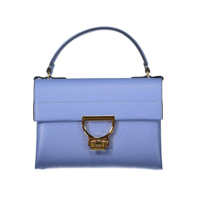 Coccinelle Light Blue Leather Women Handbag - Hilstor