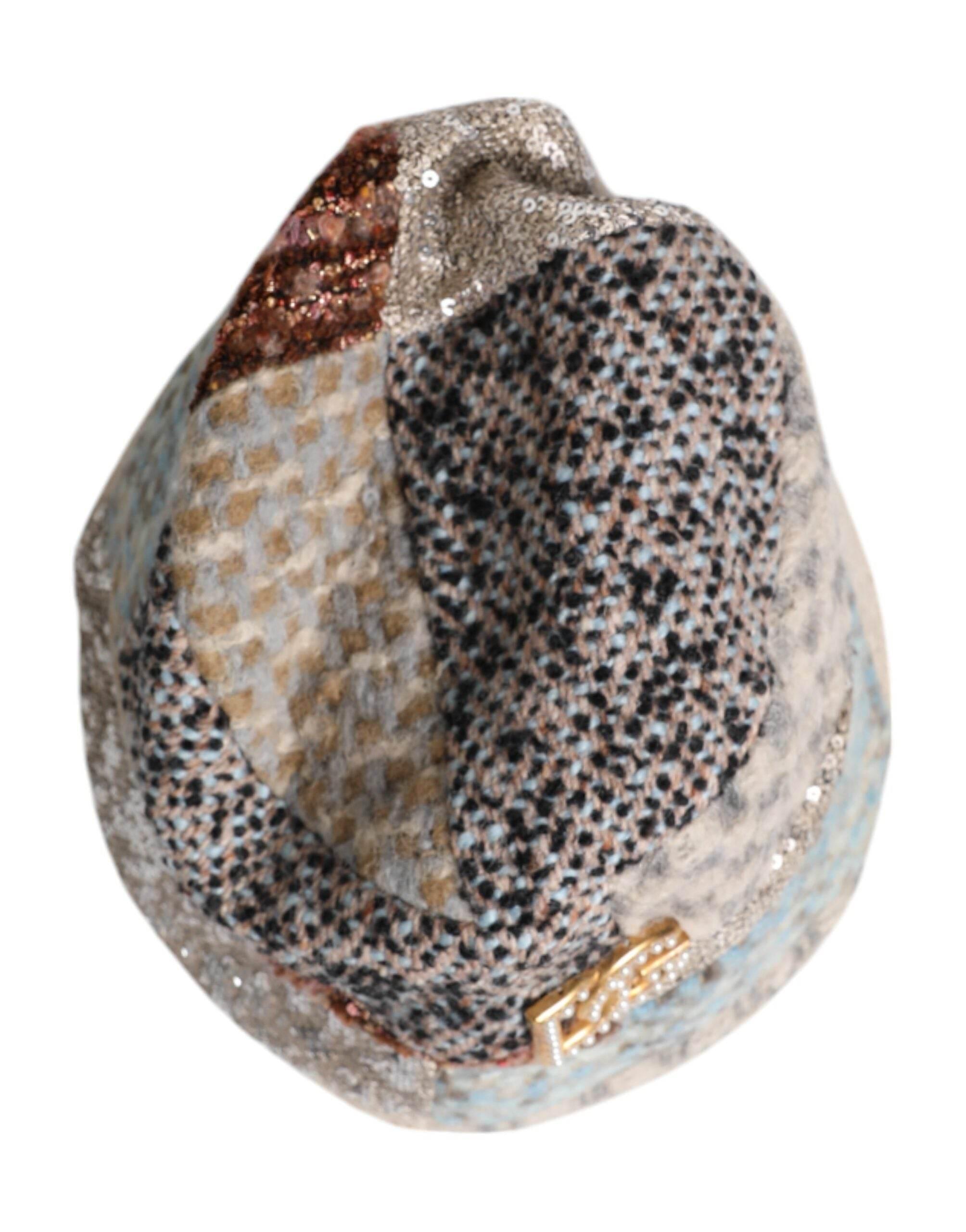 Dolce & Gabbana Multicolor Patchwork Embellished Bucket Hat - Hilstor