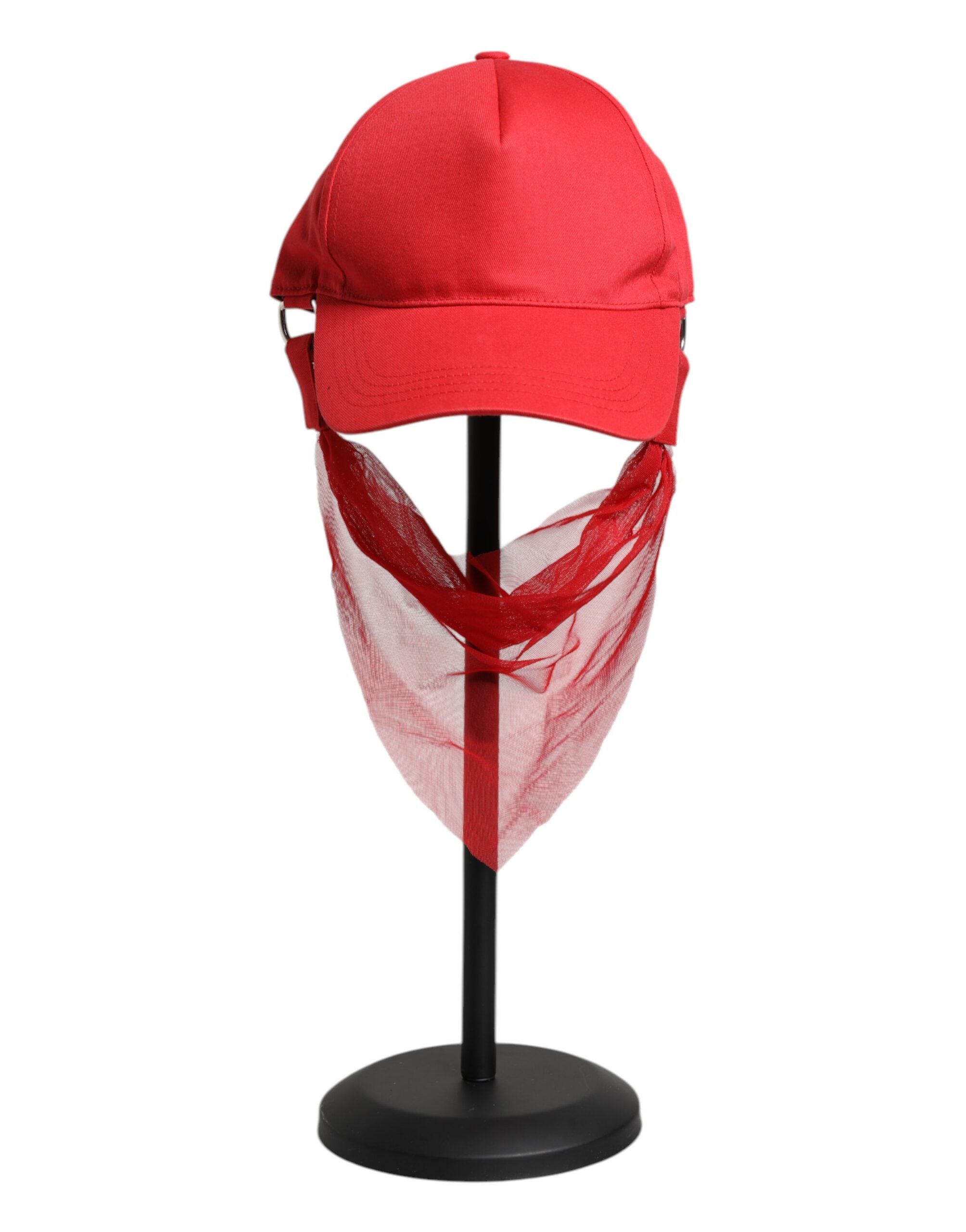 Dolce &amp; Gabbana Rød Bomuld 6 Paneler Dame Baseballkasket