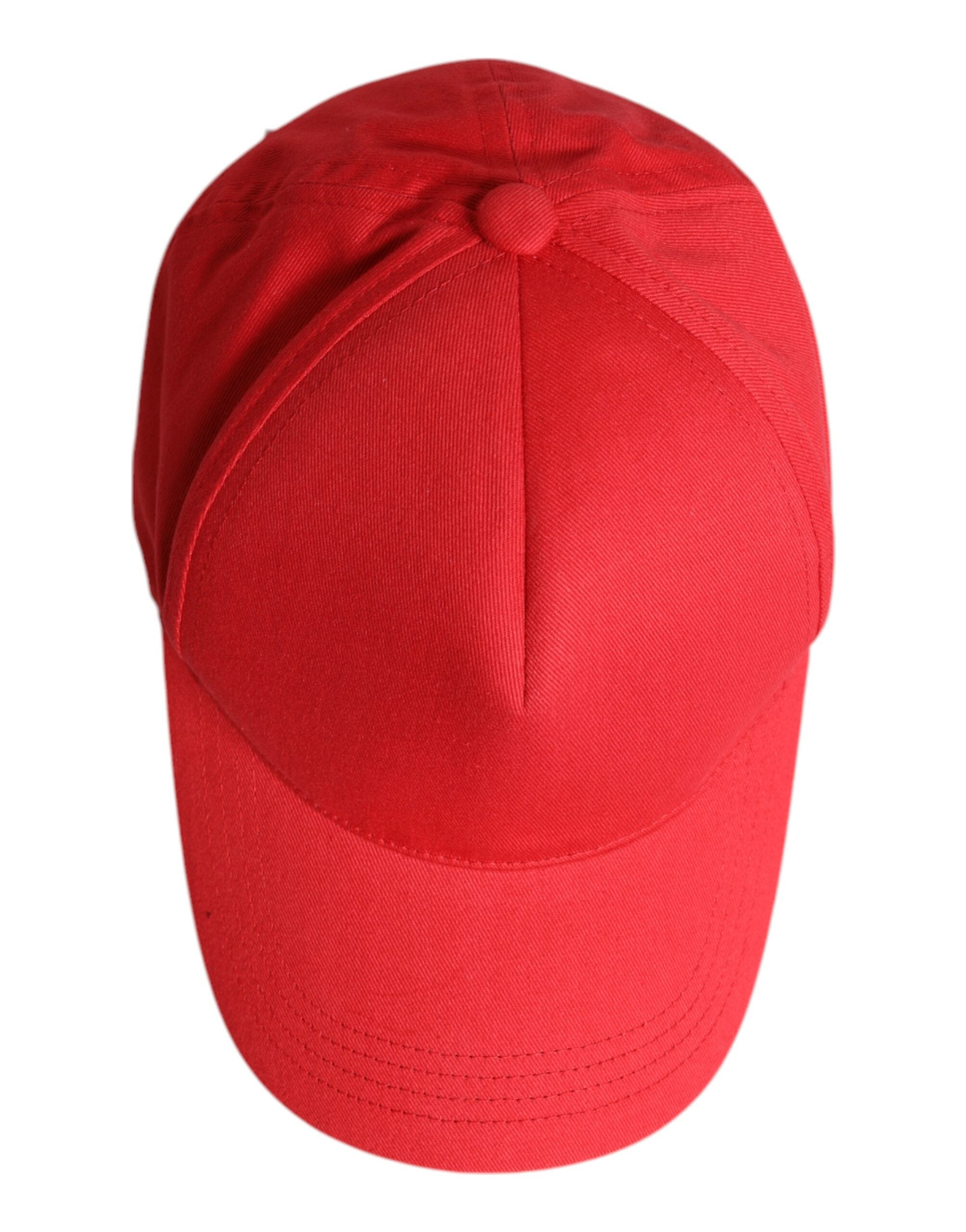 Dolce &amp; Gabbana Rød Bomuld 6 Paneler Dame Baseballkasket
