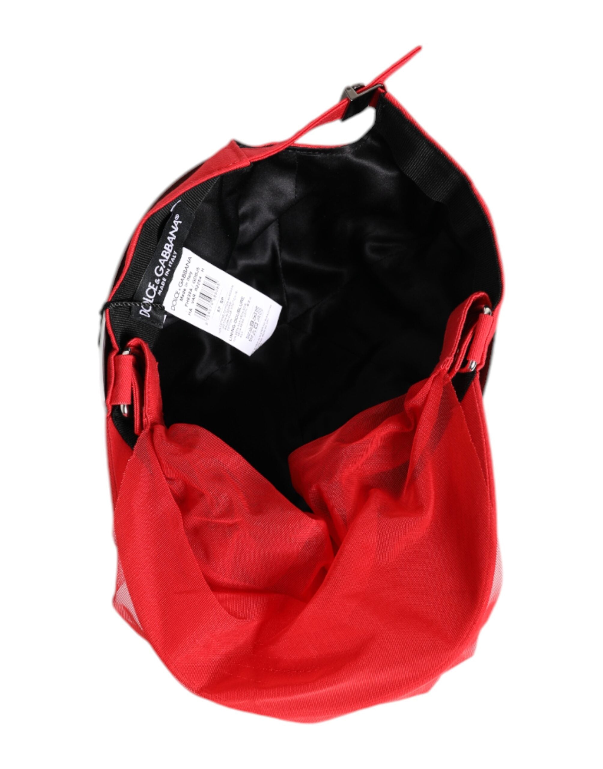Dolce &amp; Gabbana Rød Bomuld 6 Paneler Dame Baseballkasket