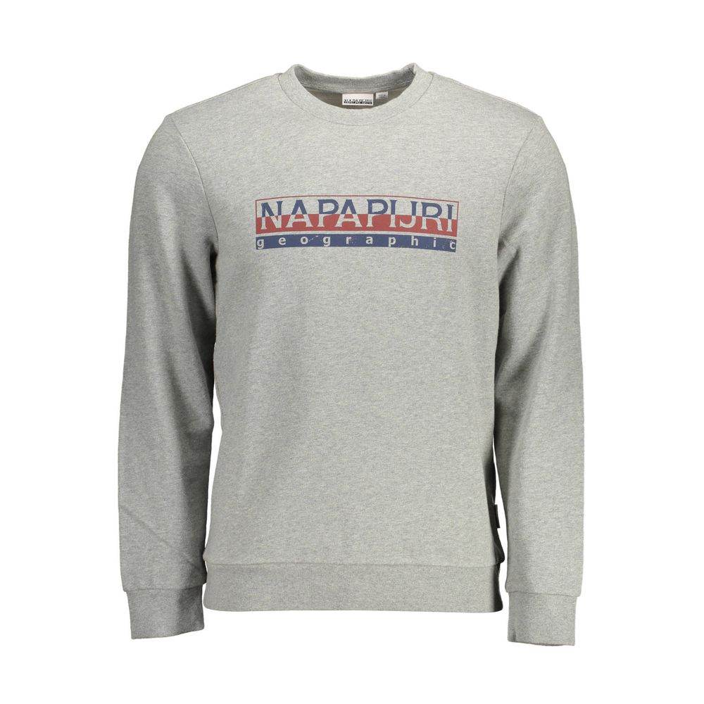 Napapijri Gray Cotton Men Sweater - Hilstor