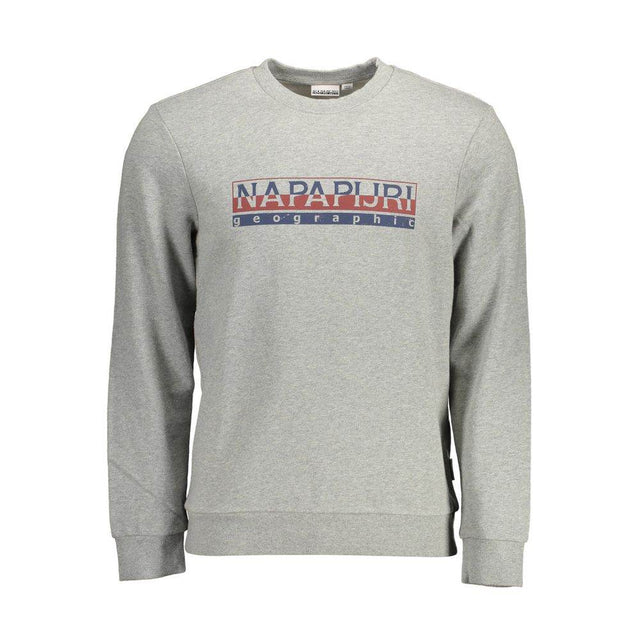 Napapijri Gray Cotton Men Sweater - Hilstor
