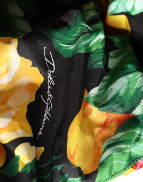 Dolce &amp; Gabbana Flerfarvet Blomsterprint Helhovedet Wrap-hat
