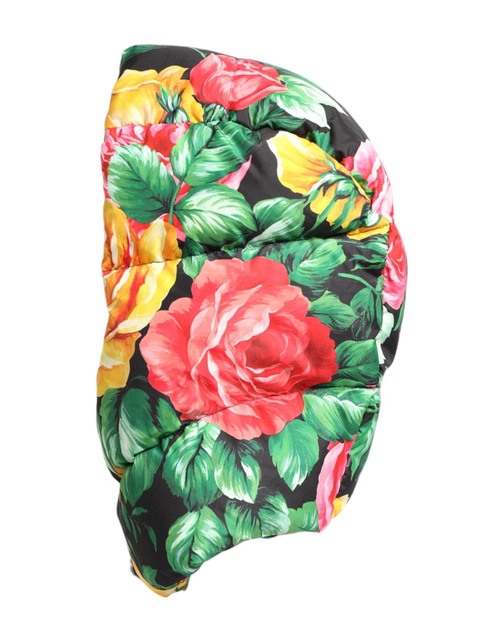 Dolce & Gabbana Multicolor Floral Print Whole Head Wrap Hat - Hilstor