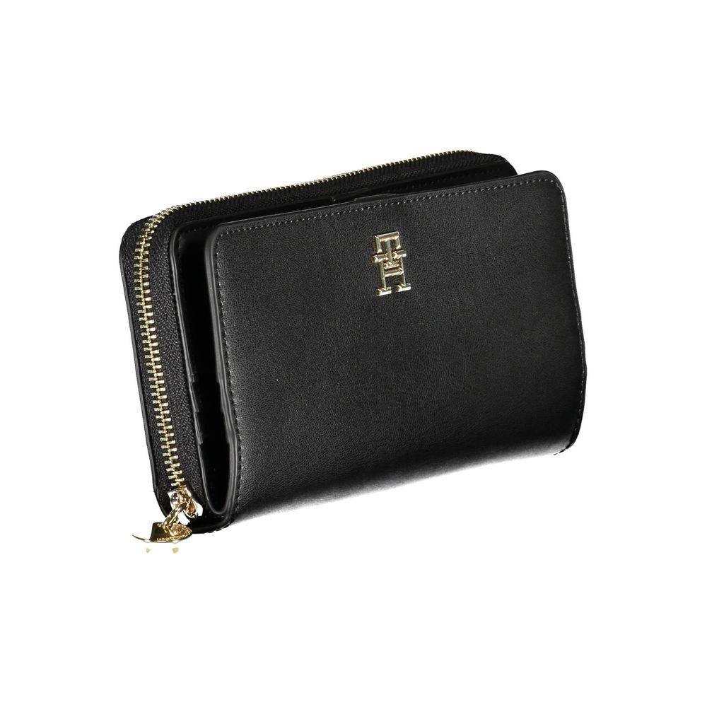 Tommy Hilfiger Black Polyethylene Women Wallet - Hilstor