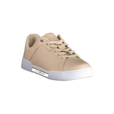 Tommy Hilfiger Pink Leather Women Sneaker - Hilstor