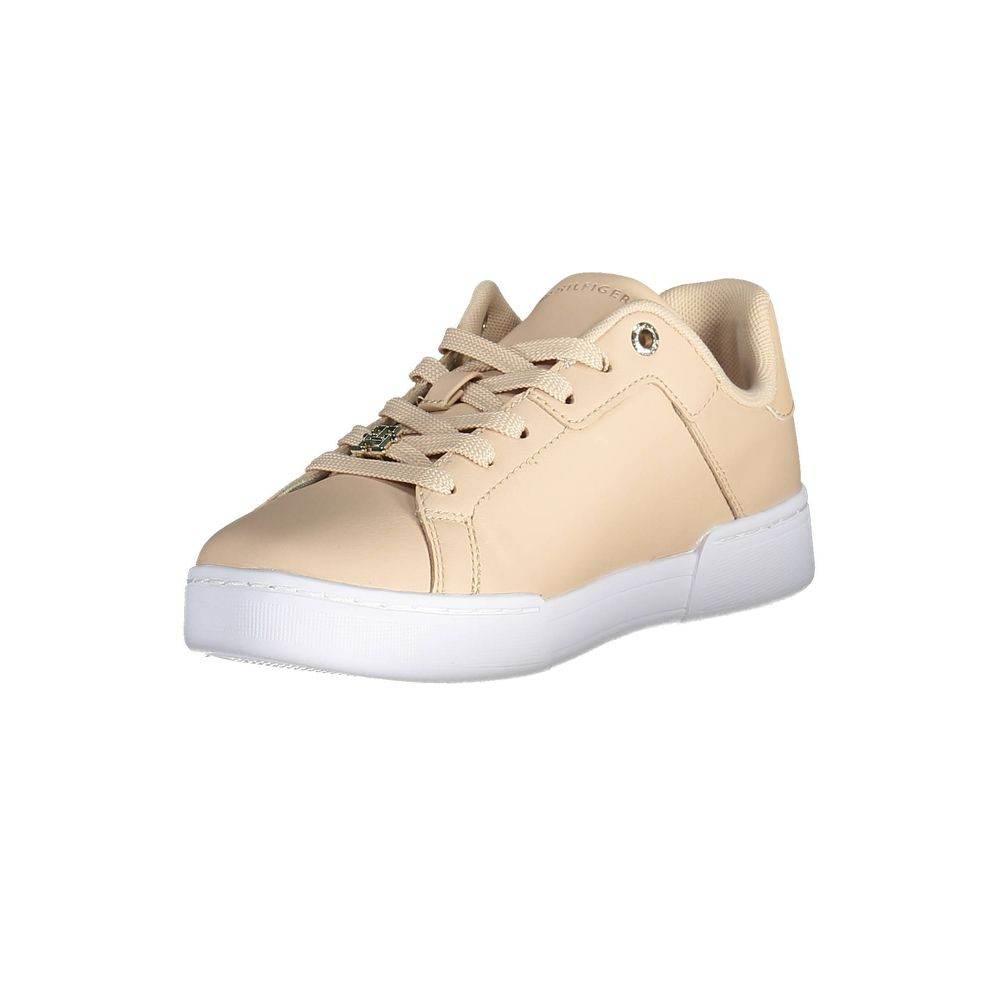 Tommy Hilfiger Pink Leather Women Sneaker - Hilstor