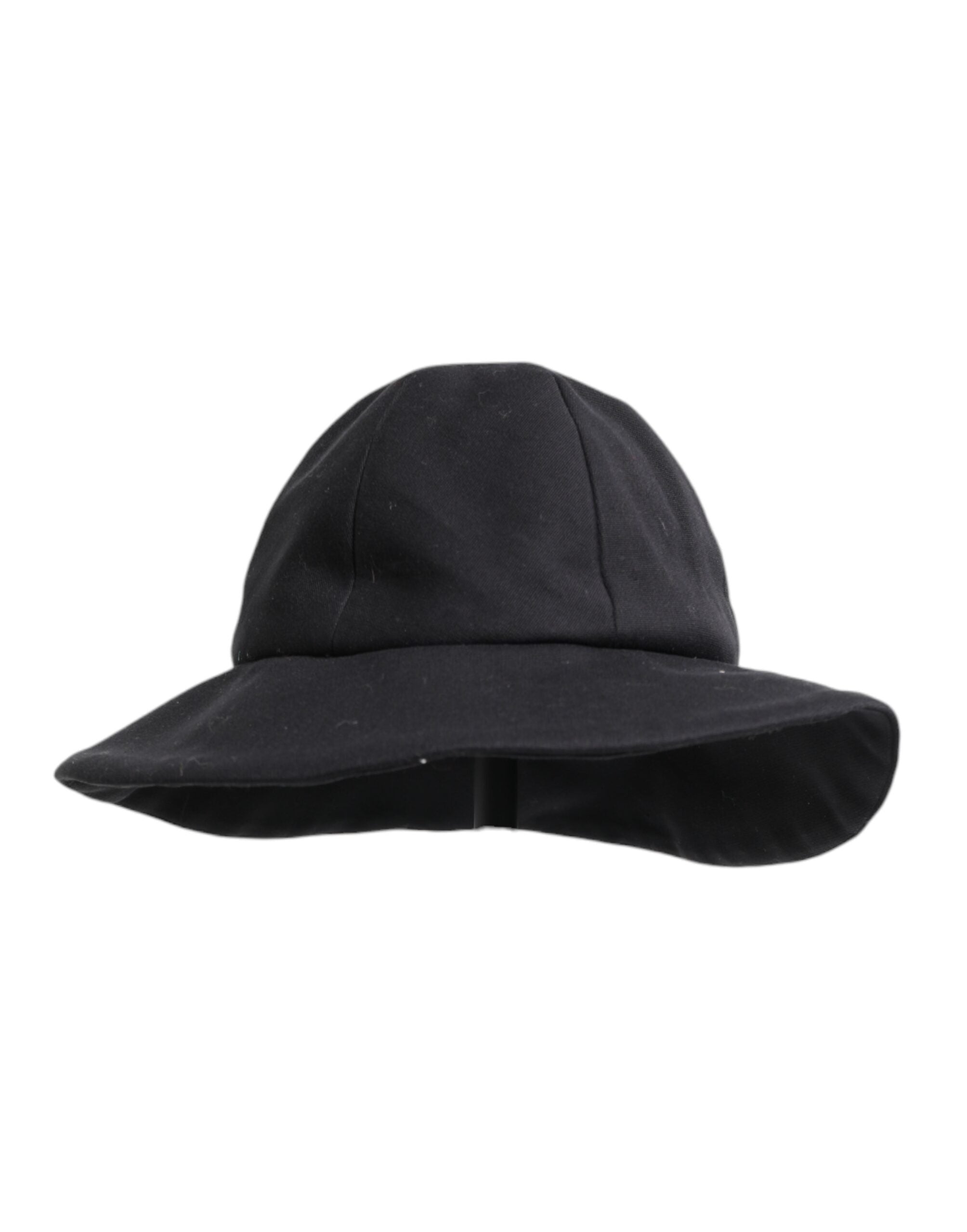 Dolce &amp; Gabbana sort bomulds-bøttehat med bred skygge