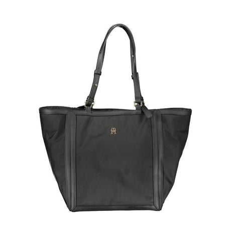 Tommy Hilfiger Black Polyester Handbag - Hilstor